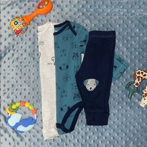 NWOT Carter’s 3 Piece Puppy Set